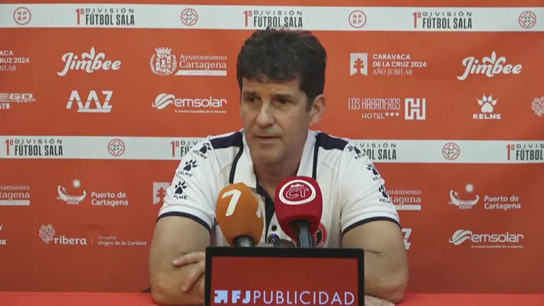 Duda, entrenador del Jimbee Cartagena (foto: La 7)