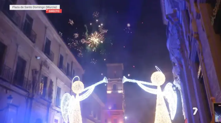 Encendido de luces en Santo Domingo (foto: La 7)