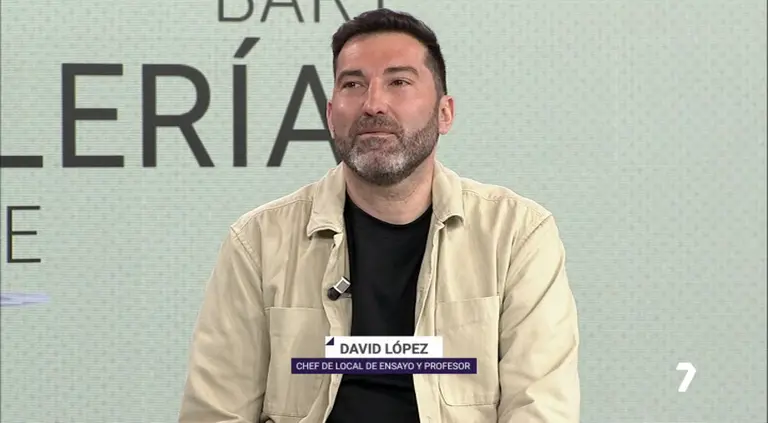 David L&oacute;pez, chef de 'Local de Ensayo' y profesor (foto: La 7)
