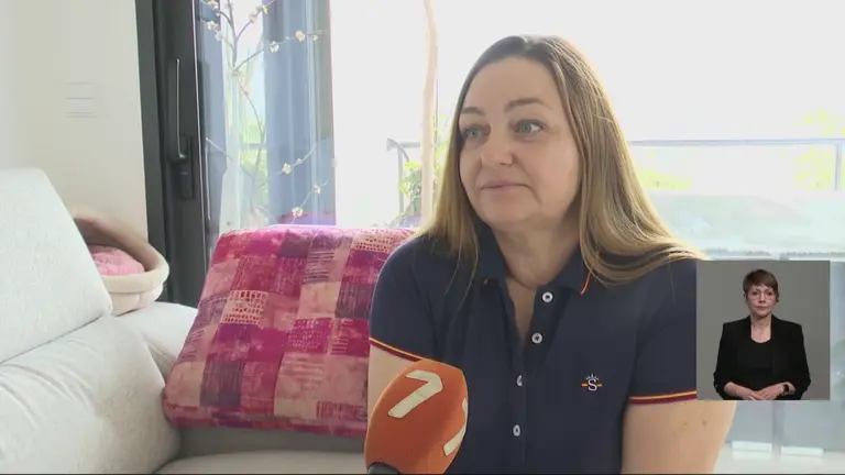 Una de las ucranianas refugiadas residentes en Cartagena (foto: La 7)