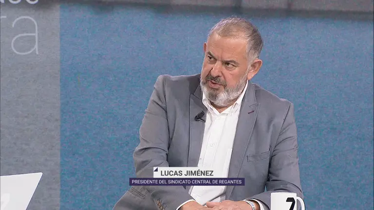 Lucas Jim&eacute;nez, presidente del Sindicato Central de Regantes (foto: La 7)