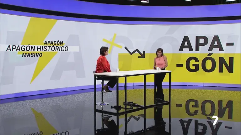 Ana Mil&aacute;n en Las Noticias de la Noche (foto: La 7)