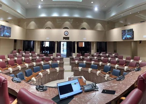 Hemiciclo de la Asamblea Regional, en Cartagena