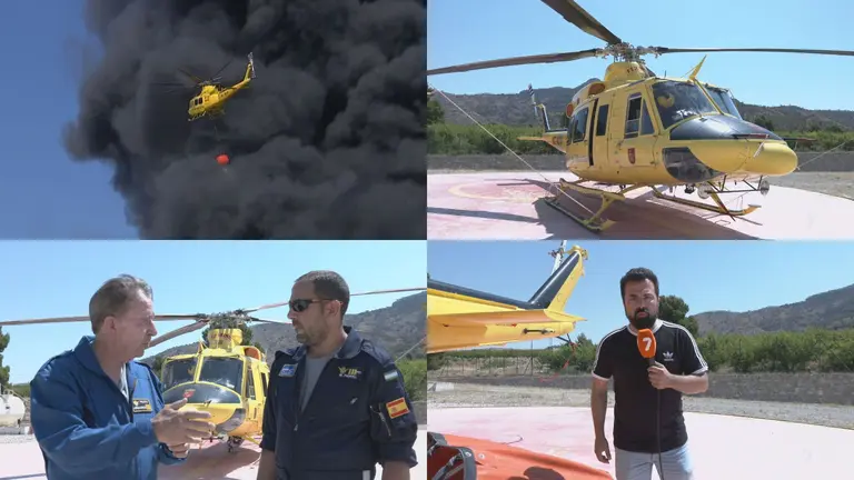 Equipo de extinci&oacute;n de incendio de Fortuna (foto: La 7)