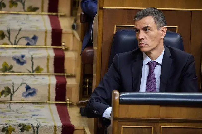 El presidente del Gobierno, Pedro S&aacute;nchez, en el Congreso