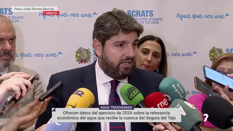 Fernando L&oacute;pez Miras, presidente de la Regi&oacute;n de Murcia (foto: La 7)