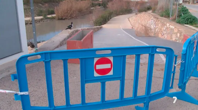 Cerrados los accesos al R&iacute;o Segura