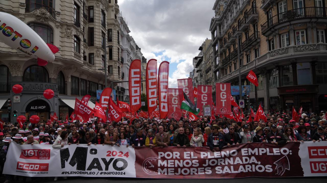 Manifestaci&oacute;n del d&iacute;a del trabajo