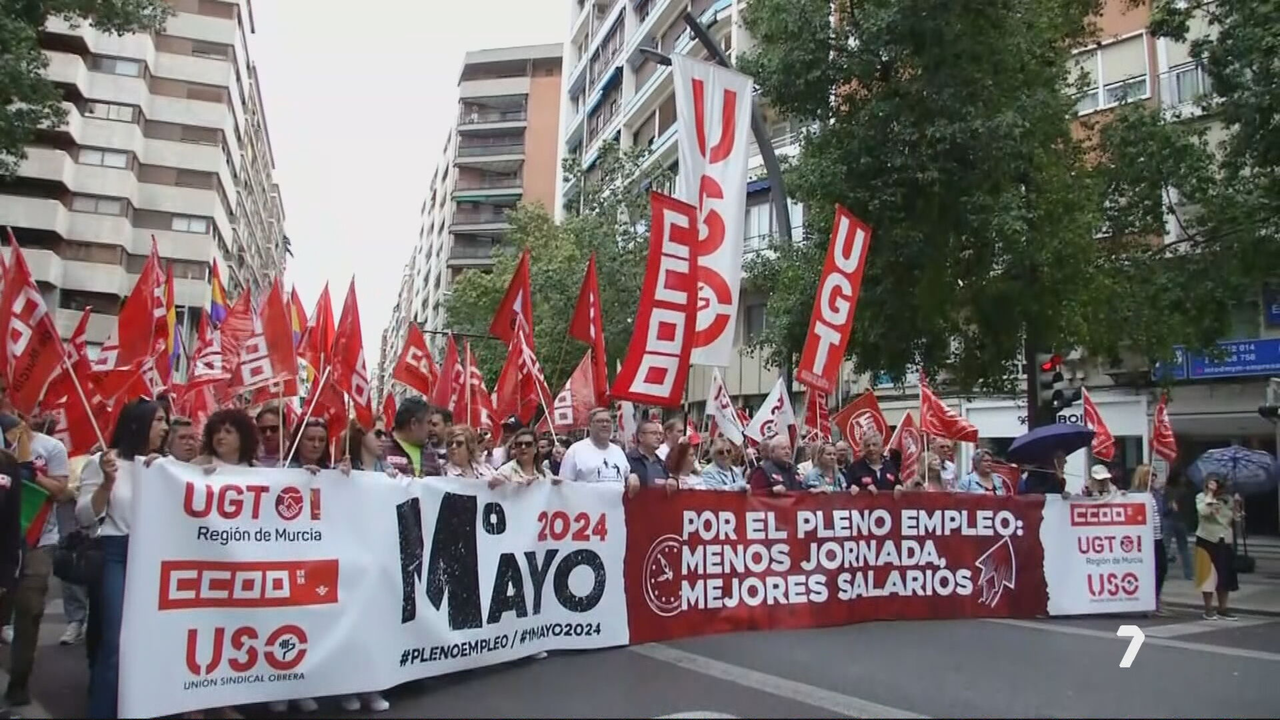 Manifestaci&oacute;n del 1 de Mayo en Murcia