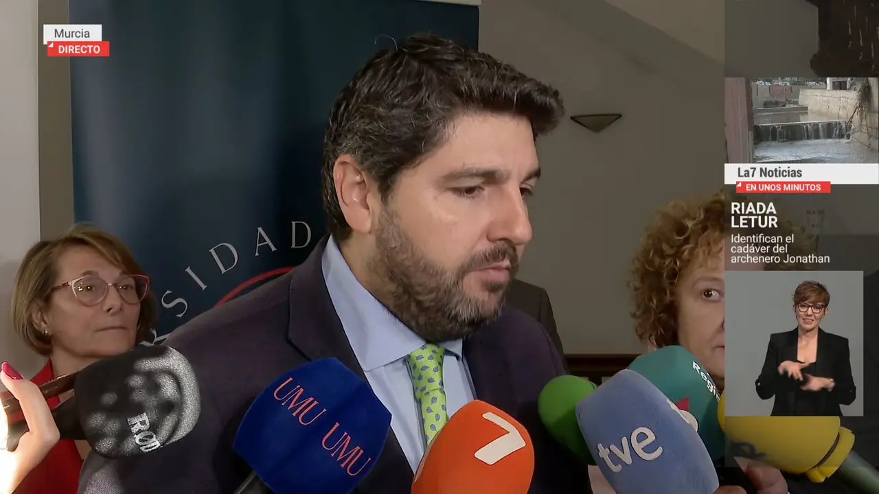 El presidente de la Regi&oacute;n, Fernando L&oacute;pez Miras (foto: La 7)