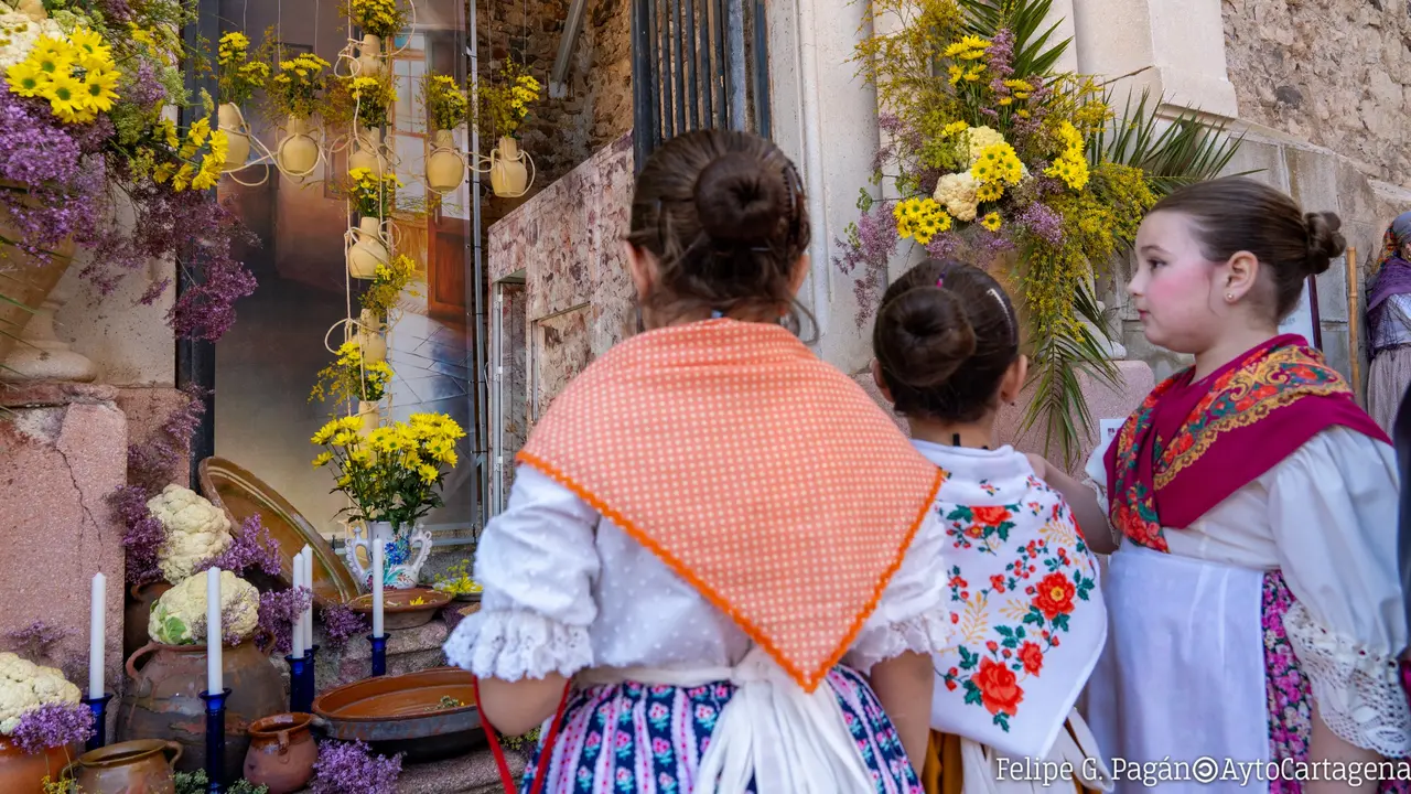 Foto de archivo de las Cruces de Mayo de Cartagena