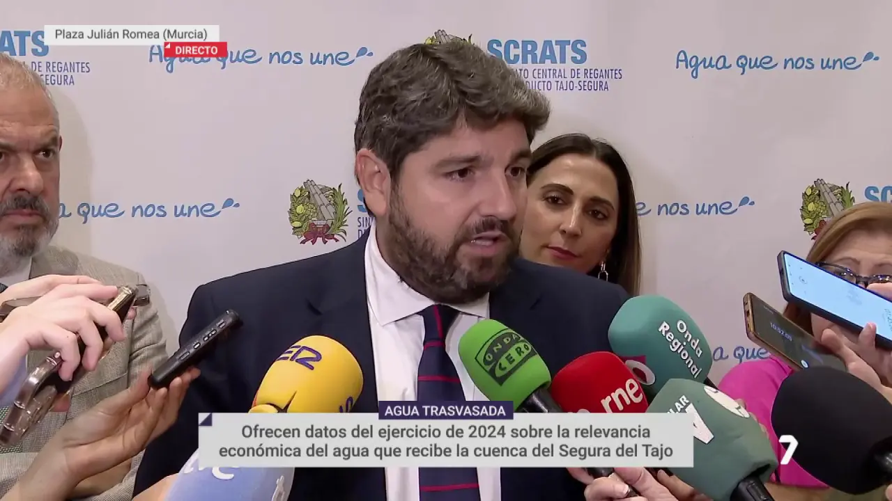 Fernando L&oacute;pez Miras, presidente de la Regi&oacute;n de Murcia (foto: La 7)