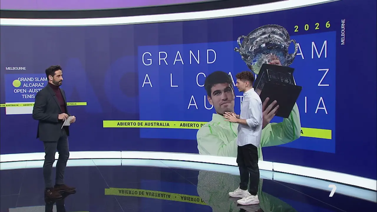 Enrique Campillo y Miki Garc&iacute;a en el an&aacute;lisis de la victoria de Carlos Alcaraz de este domingo y lo que supone para su carrera y para el mundo del deporte (foto: La 7)