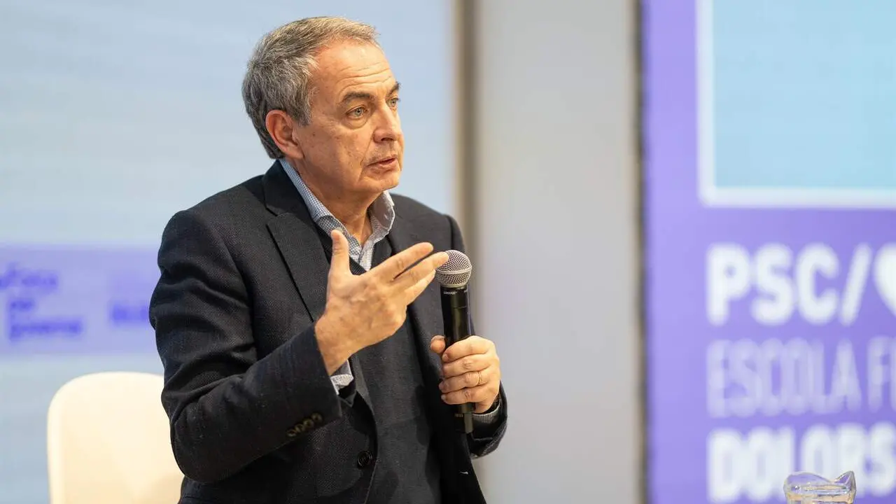 Archivo - El expresidente del Gobierno Jos&eacute; Luis Rodr&iacute;guez Zapatero interviene durante la II Jornada de la Escola Feminista Dolors Renau 2024, en el Casal Socialista Joan Revent&oacute;s, a 23 de noviembre de 2024, en Barcelona, Catalu&ntilde;a (Espa&ntilde;a).
- Lorena Sop&ecirc;na - Europa Press - Archivo