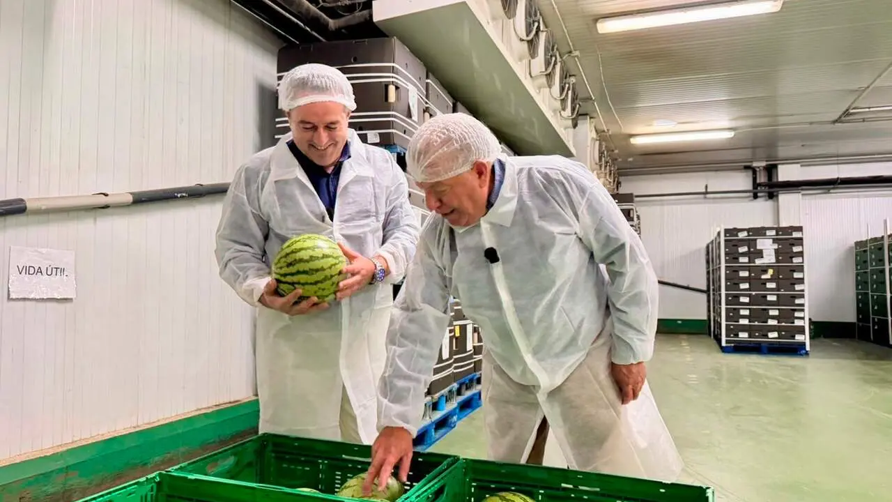 El consejero de Agua, Agricultura, Ganader&iacute;a y Pesca, Joaqu&iacute;n Buend&iacute;a, visita una productora agr&iacute;cola de &Aacute;guilas
- CARM