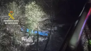 Autob&uacute;s accidentado en Pontevedra