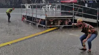 El festival Warm Up, desalojado por la lluvia