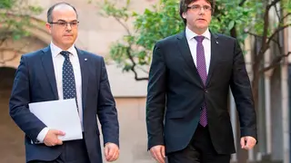 Jordi Turull junto a Puigdemont en una imagen de archivo