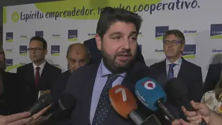 L&oacute;pez Miras, en su comparecencia frente a los medios en los Premios UCOMUR