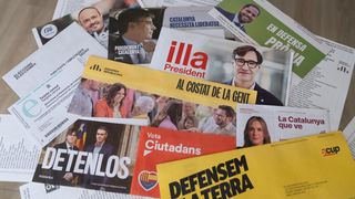 Propaganda electoral de todos los partidos para las elecciones catalanas del 12M