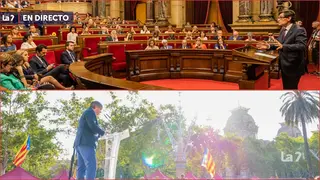 Salvador Illa y Carlos Puigdemont
