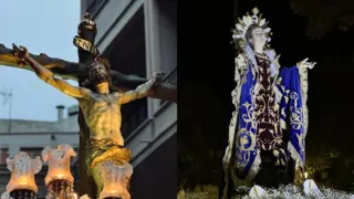 Cristo de la Esperanza de Murcia y la Virgen de los Dolores de &Aacute;guilas
