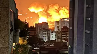 Explosiones en Caracas este s&aacute;bado (Foto: captura X)