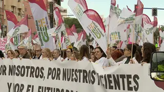 Sindicato M&eacute;dico de Murcia exige mejoras laborales y el cumplimiento de acuerdos en la Consejer&iacute;a de Sanidad (foto: La 7)