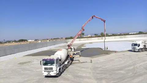 Avance de las obras del tanque de tormentas de Torre Pacheco, que est&aacute; ejecutando la Comunidad. (/Foto: CARM)