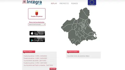 Web del proyecto Replay de la Fundaci&oacute;n Integra