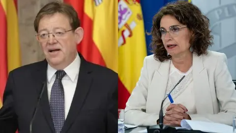 El president de la Comunitat Valenciana, Ximo Puig, y la ministra de Hacienda, Mar&iacute;a Jes&uacute;s Montero.