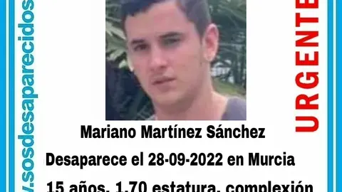 Imagen de Mariano, difundidas por la Asociaci&oacute;n SOS Desaparecidos en Twitter | FOTO: SOS DESAPARECIDOS