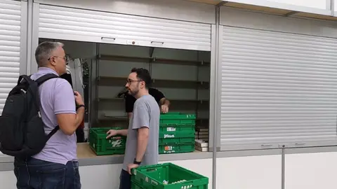 Imagen de las casetas de la Feria del Libro