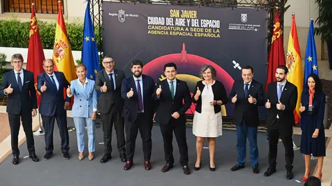 Imagen de la presentaci&oacute;n de la candidatura para ser la sede de la Agencia Espacial Espa&ntilde;ola | FOTO: CARM