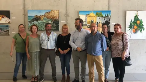'Retrospectiva del Aprendizaje' de Crist&oacute;bal del Amor en la sala de exposiciones de la Biblioteca P&uacute;blica Municipal de Torre Pacheco.