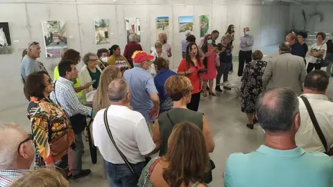 'Retrospectiva del Aprendizaje' de Crist&oacute;bal del Amor en la sala de exposiciones de la Biblioteca P&uacute;blica Municipal de Torre Pacheco.