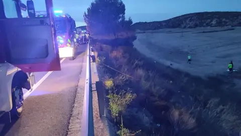 Tres fallecidos y siete heridos en un accidente de furgoneta entre Caravaca y Lorca