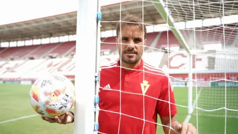 Pedro Le&oacute;n, actual jugador del Real Murcia (Foto: RMCF)
