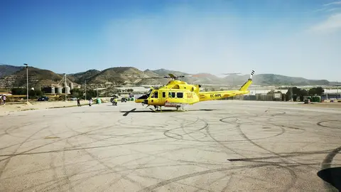 Helic&oacute;ptero del 112 con base en Alcantarilla