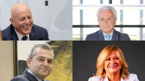 De izq. a der., y de arriba a abajo: Tom&aacute;s Olivo, Esteban Conesa, Ignacio Conesa e Isabel Garc&iacute;a Lorca