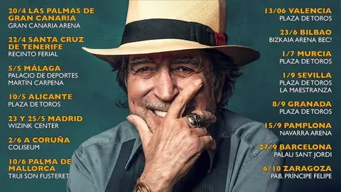 Cartel promocional de la gira de Joaqu&iacute;n Sabina. | FOTO: RIFF MUSIC