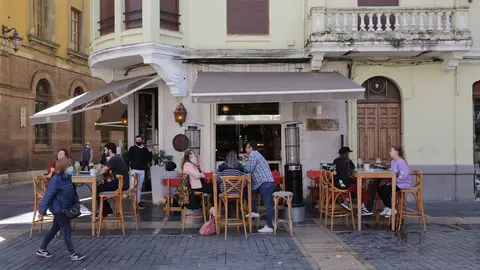 Terraza de un bar. FOTO: EUROPA PRESS