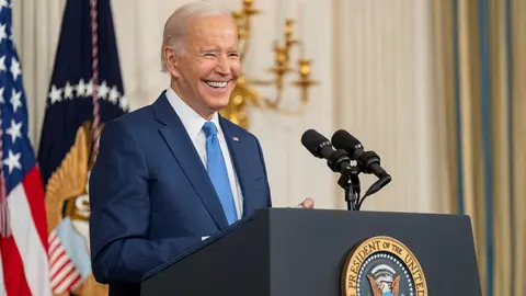 Joe Biden, en su rueda de prensa