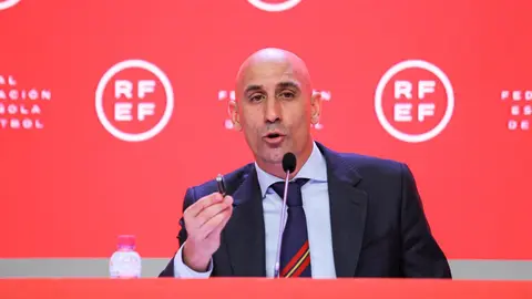 Luis Rubiales, presidente de la Real Federaci&oacute;n Espa&ntilde;ola de F&uacute;tbol
