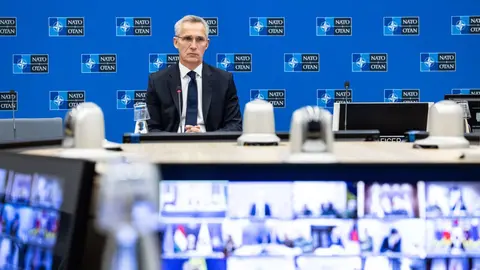Jens Stoltenberg, secretario general de la OTAN, este mi&eacute;rcoles