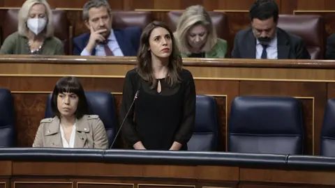 Irene Montero, en el Congreso de los Diputados