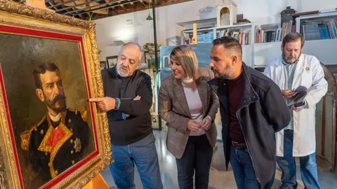 Presentaci&oacute;n de la restauraci&oacute;n del retrato de Isaac Peral (Foto: Ayto CT)