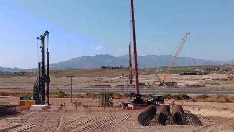 Obras del AVE entre Almer&iacute;a y Murcia (foto: Europa Press)