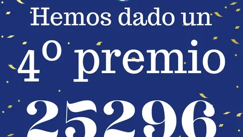 Un cuarto premio del Sorteo Extraordinario de Navidad 2022 (foto: Administraci&oacute;n El Perolo)
