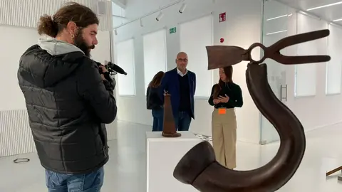 Escultura de Mu-Tantes en la C&aacute;rcel Vieja (Foto: Ayto Murcia)